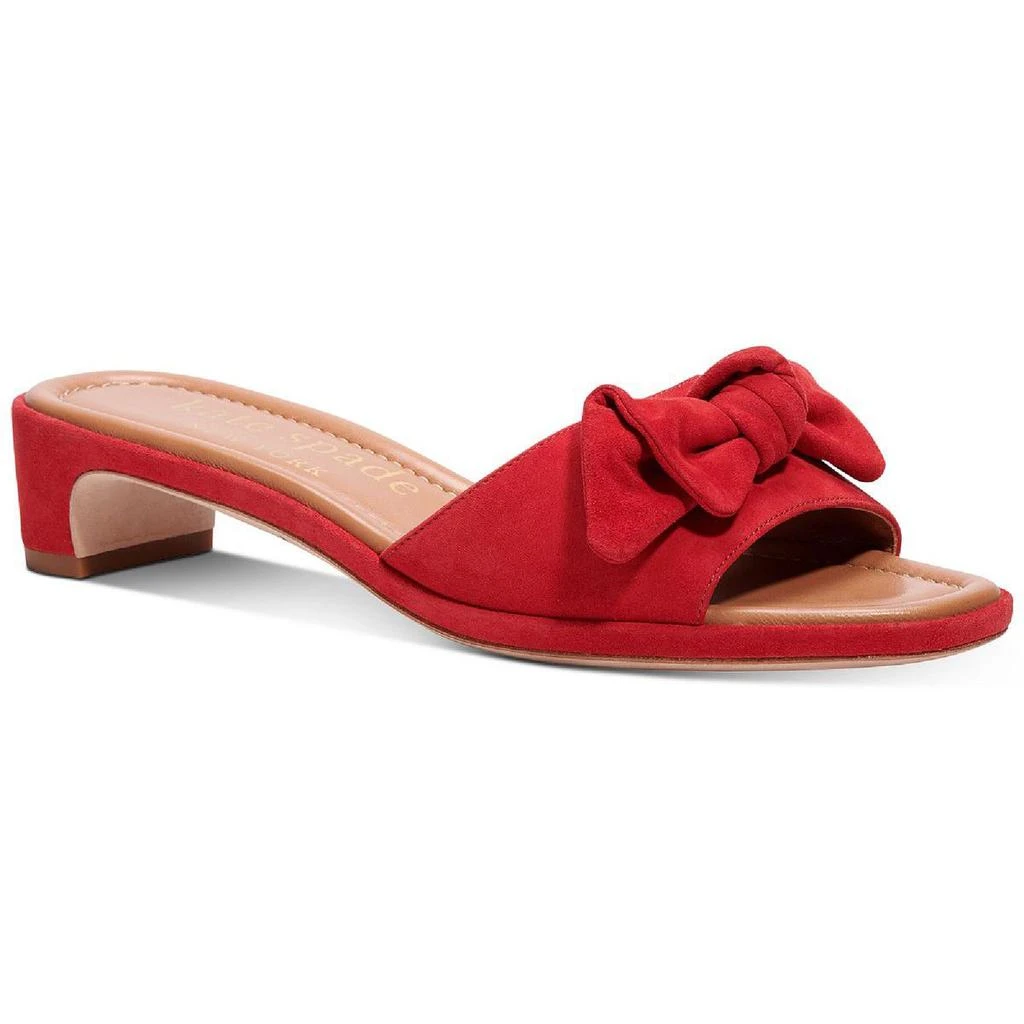 商品Kate Spade|Kate Spade New York Womens Lilah Leather Gingham Slide Sandals,价格¥599,第2张图片详细描述