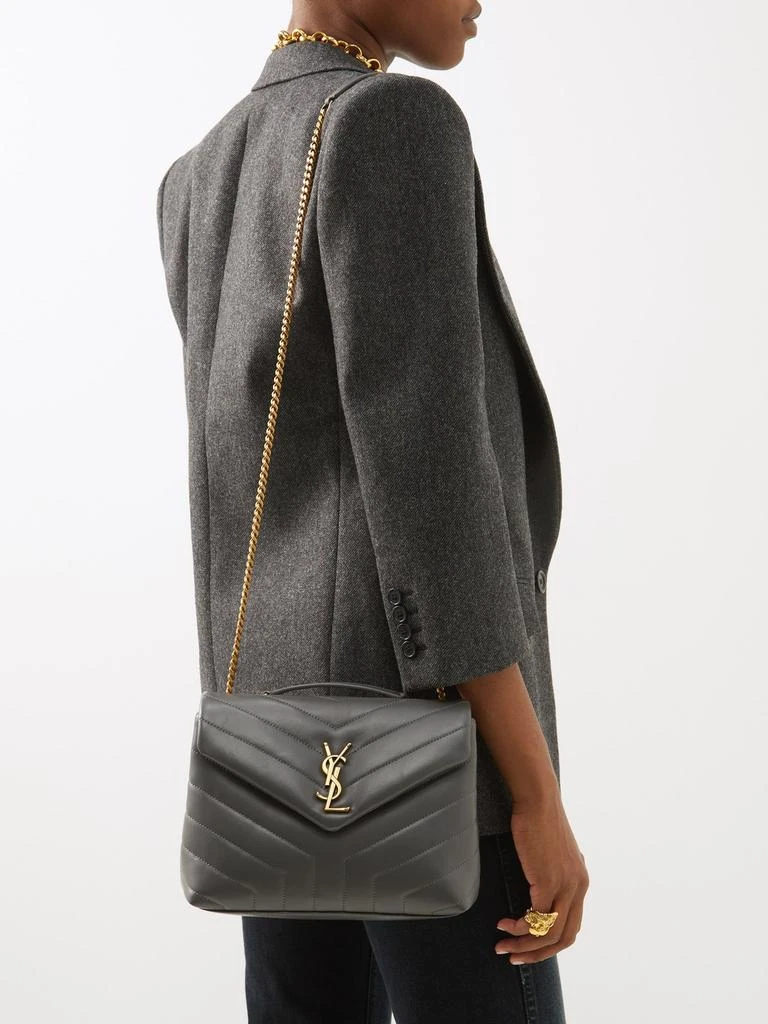商品Yves Saint Laurent|Loulou small quilted-leather shoulder bag,价格¥24947,第2张图片详细描述