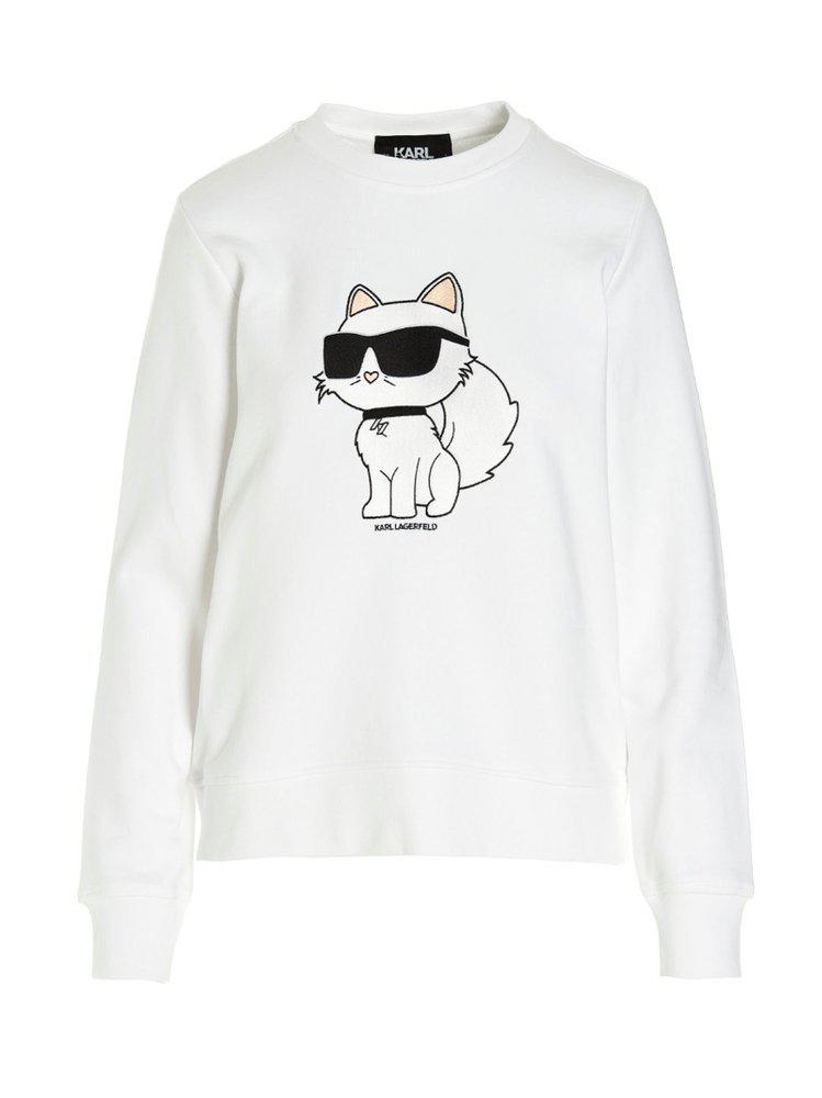Karl Lagerfeld Ikonik 2.0 Choupette Crewneck Sweatshirt商品第1张图片规格展示