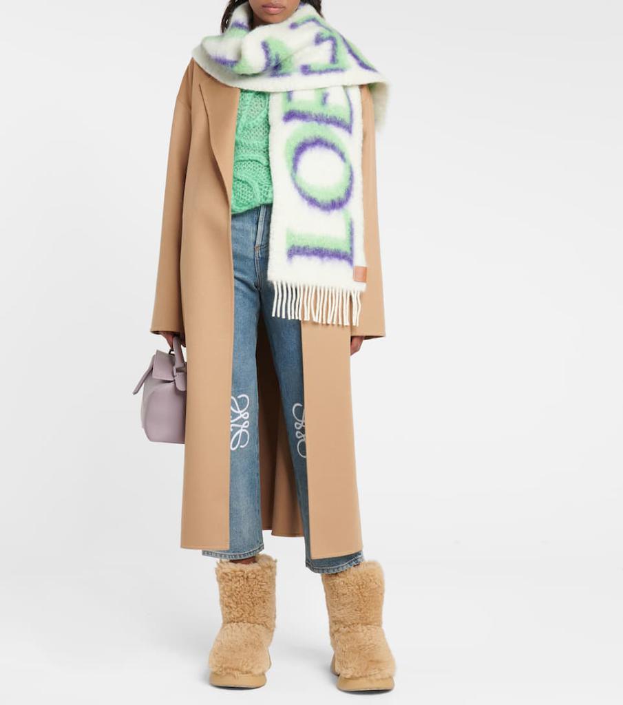 商品Loewe|Intarsia wool-blend scarf,价格¥3921,第4张图片详细描述