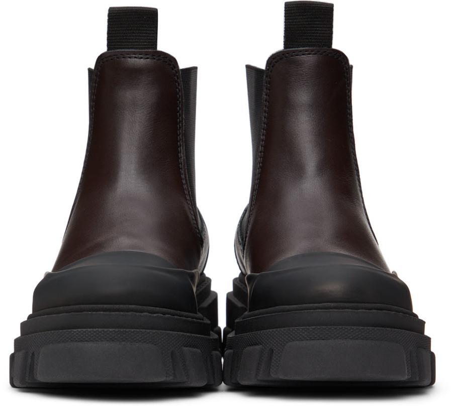 商品Ganni|Brown Leather Chelsea Boots,价格¥2840,第4张图片详细描述