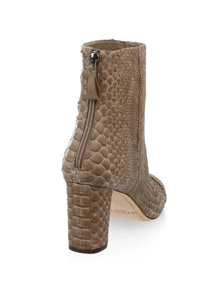 商品Alexandre Birman|Regina Python Chunky Heel Booties,价格¥3503,第2张图片详细描述