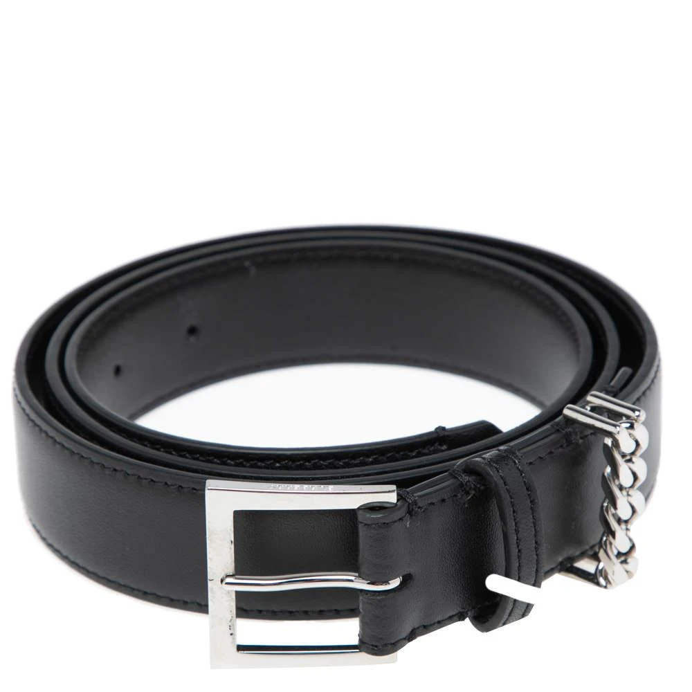 商品[二手商品] Burberry|Burberry Black Leather Grace Buckle Belt L,价格¥1340,第2张图片详细描述