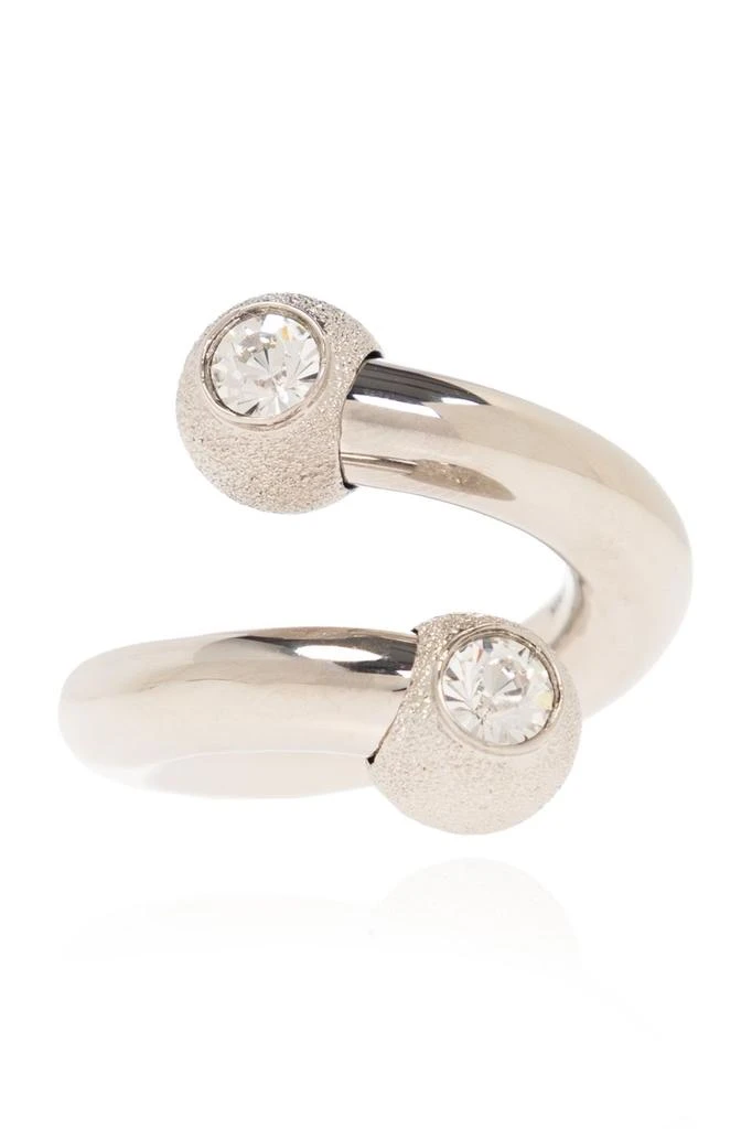 商品Ambush|Ambush Crystal-Embellished Spiral Ring,价格¥919,第1张图片