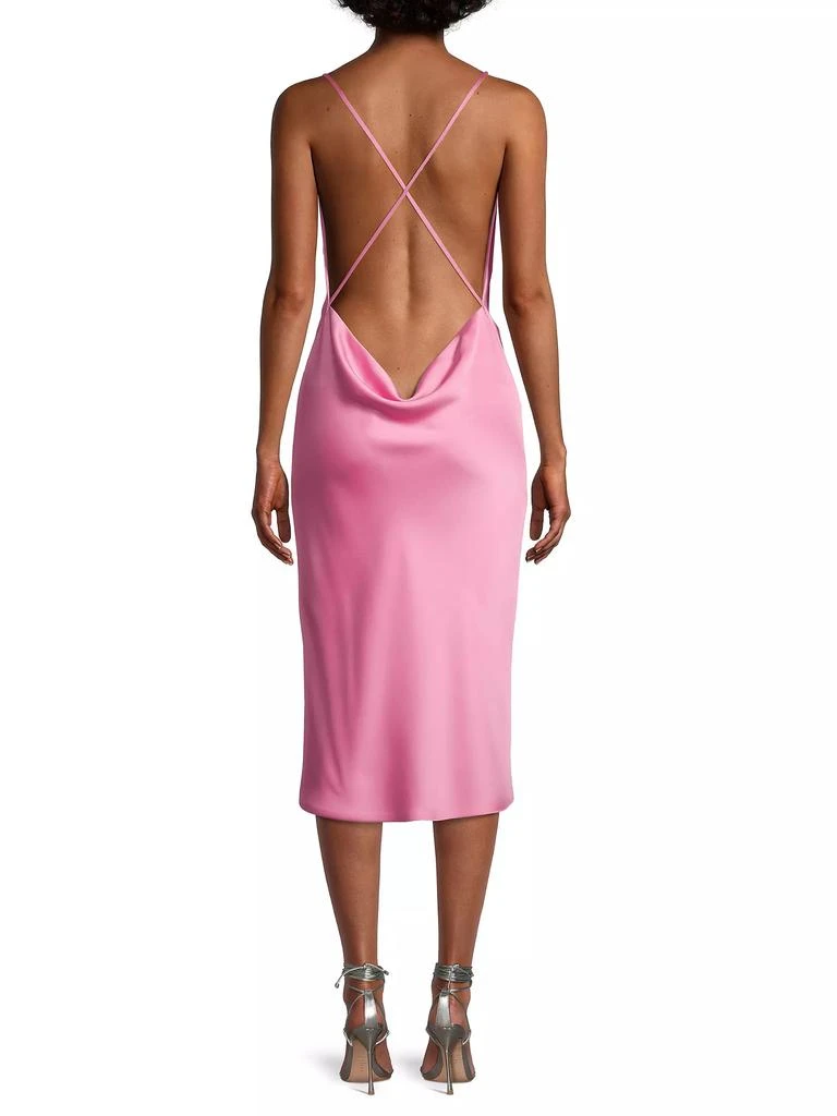 商品Norma Kamali|Satin Bias-Cut Midi-Dress,价格¥851,第5张图片详细描述