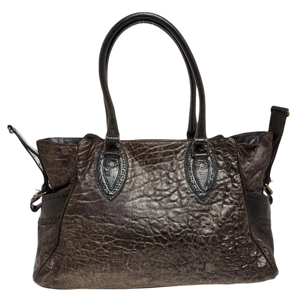 商品[二手商品] Fendi|Fendi Dark Brown Leather De Jour Media Crisp Satchel,价格¥1298,第1张图片