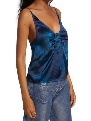 商品Ganni|Silk Floral Camisole,价格¥597,第3张图片详细描述