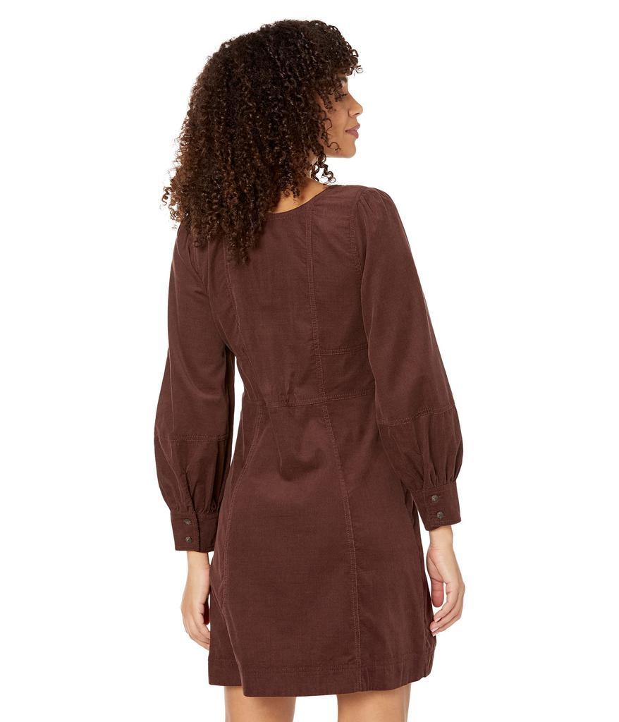 商品Madewell|Long Sleeve Seamed Retro Dress - Baby Cord,价格¥943,第4张图片详细描述