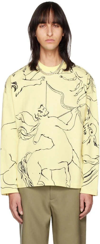 商品Jil Sander|Yellow Zodiac Long Sleeve T-Shirt,价格¥1555,第1张图片