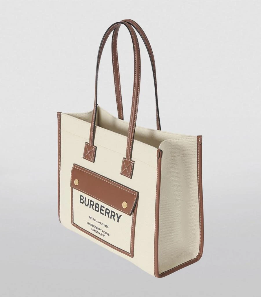 Canvas and Leather Two-Tone Freya Tote Bag 商品