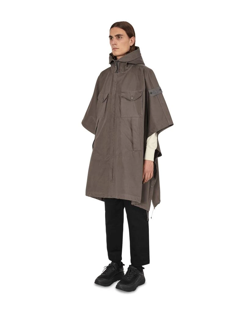 商品Stone Island|Raso Gommato Double Ghost Piece Poncho Grey,价格¥6067,第2张图片详细描述