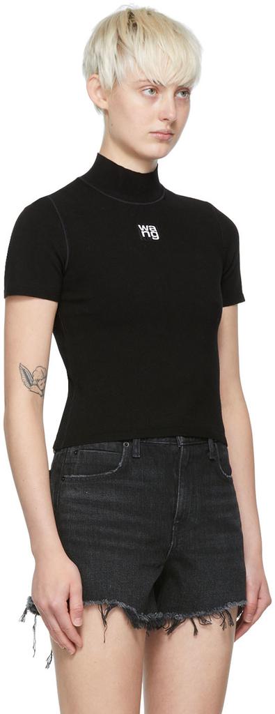 Black Viscose T-Shirt商品第4张图片规格展示