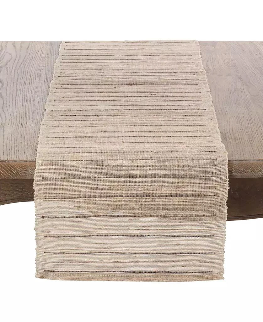 商品Saro Lifestyle|Nubby Texture Stripe Design Woven Table Runner,价格¥243,第1张图片