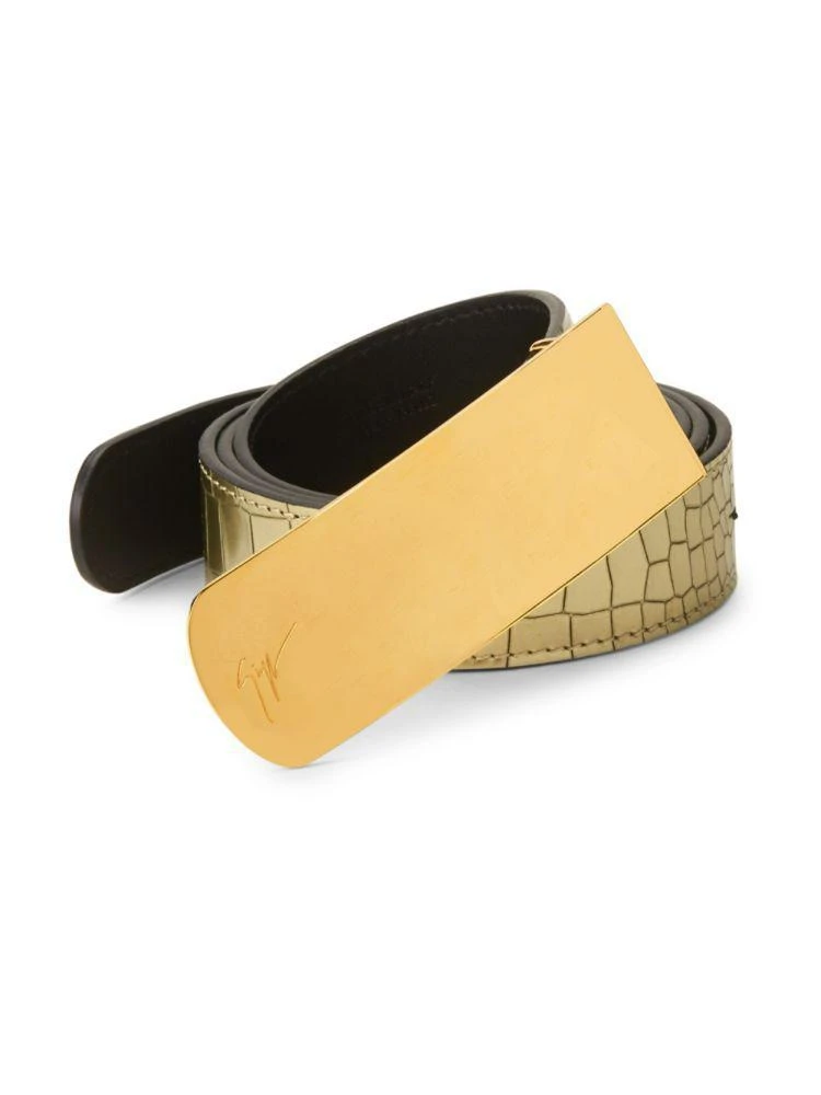 商品Giuseppe Zanotti|Lizard-Printed Belt,价格¥1596,第3张图片详细描述
