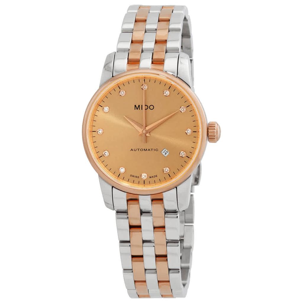 Mido Baroncelli Automatic Diamond Bronze Dial Ladies Watch M76009671商品第1张图片规格展示