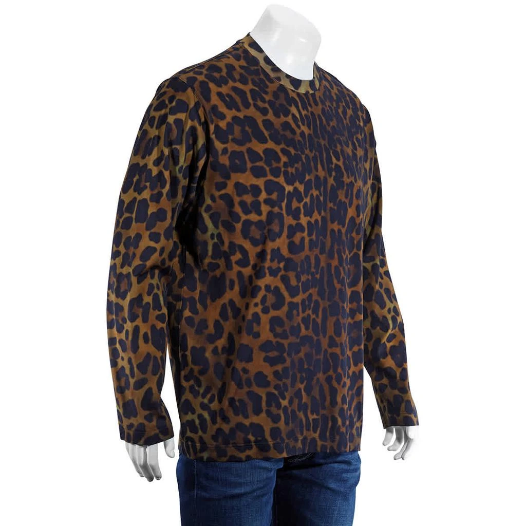 商品Burberry|Burberry Mens Leopard Print Cotton Jersey Top, Size X-Small,价格¥1022,第2张图片详细描述