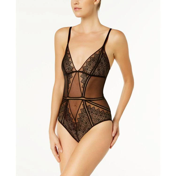 商品Calvin Klein|CK Black Excite Mesh-Panel Bodysuit QF1977,价格¥436,第1张图片