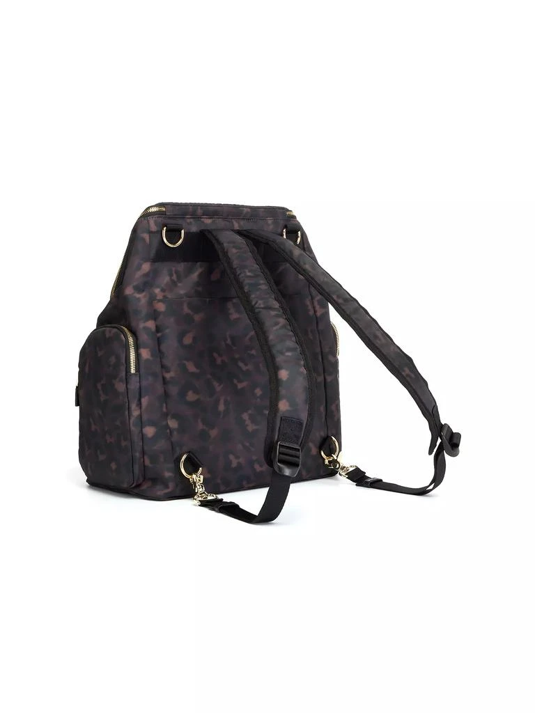 商品Storksak|Alyssa Leopard Print Convertible Padded Diaper Backpack,价格¥898,第4张图片详细描述