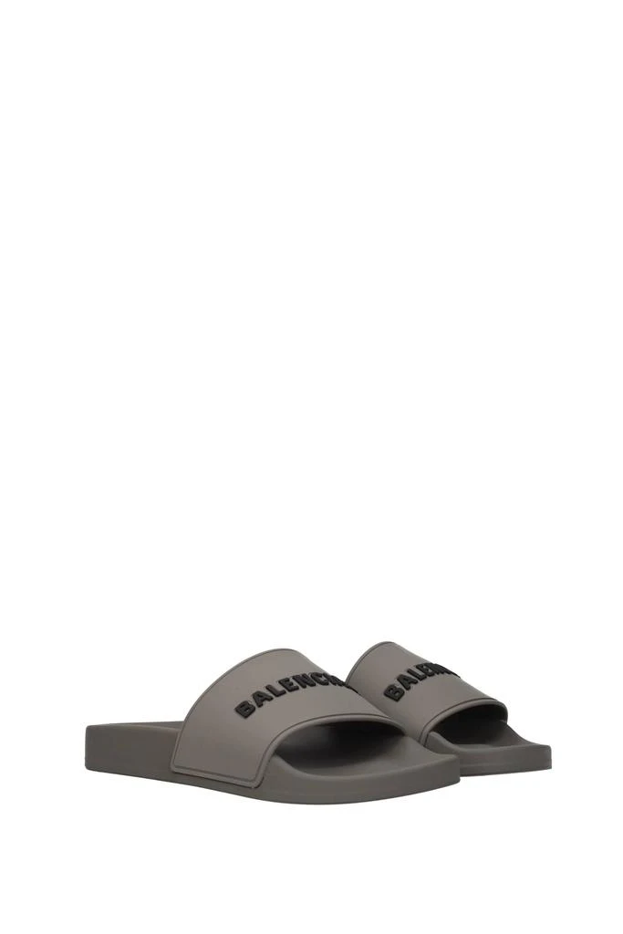 商品Balenciaga|Slippers and clogs Rubber Gray Black,价格¥1331,第2张图片详细描述