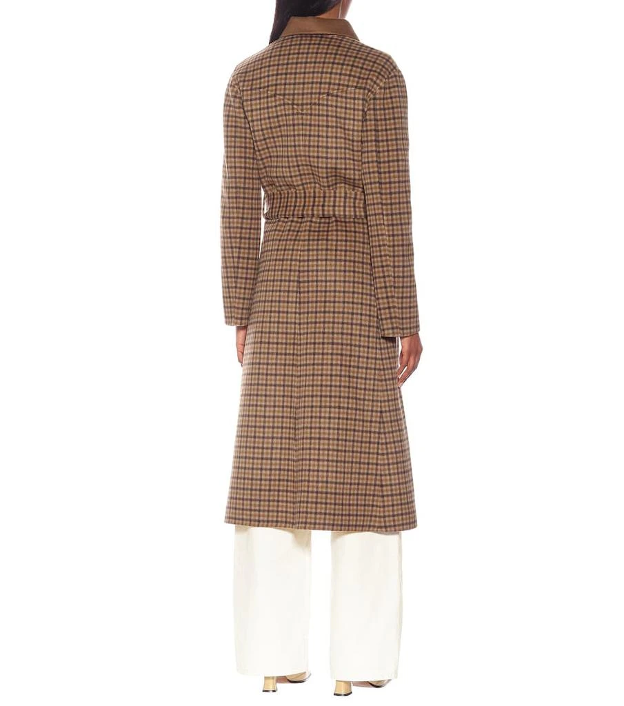 商品Nanushka|Sira checked wool and silk coat,价格¥4657,第3张图片详细描述