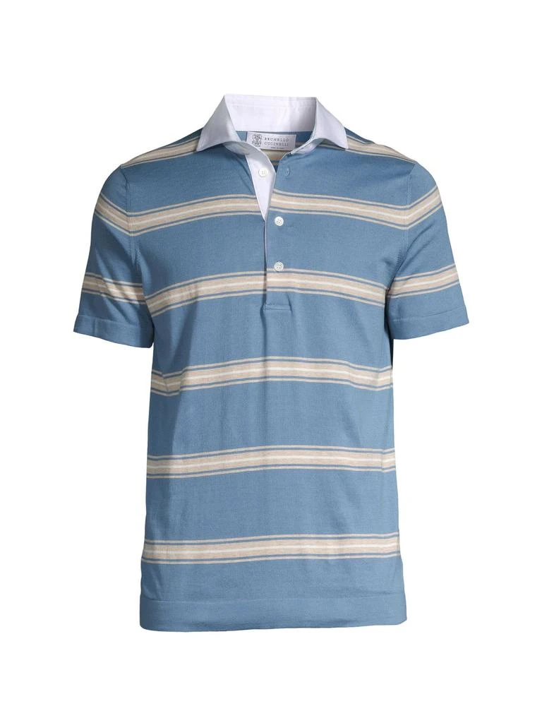 商品Brunello Cucinelli|Striped Polo,价格¥1651,第3张图片详细描述