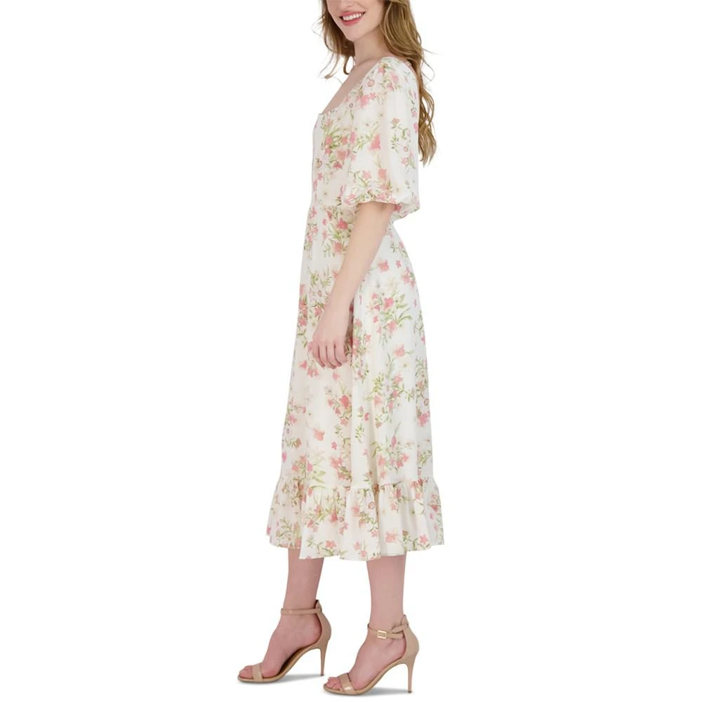 商品Sandra Darren|Women's Puff-Sleeve Maxi Dress,价格¥587,第3张图片详细描述