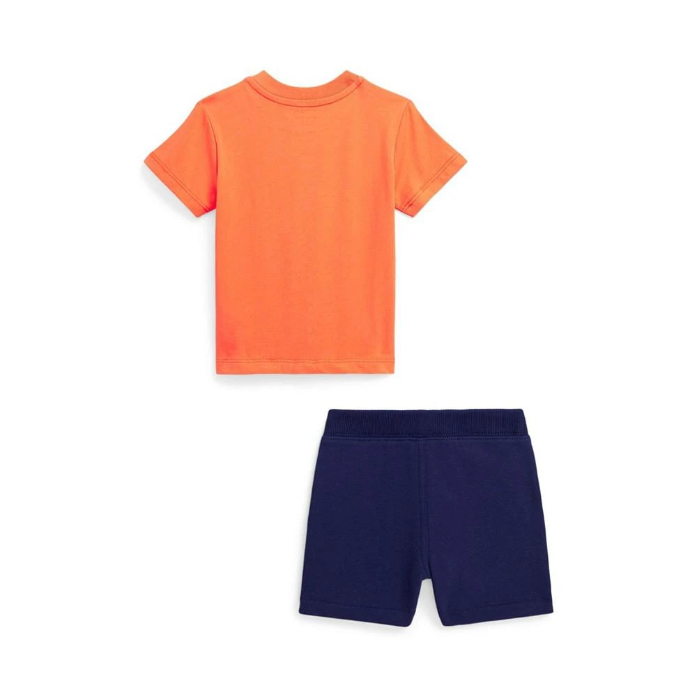 商品Ralph Lauren|Baby Boys Polo Bear T Shirt and Shorts, 2 Piece Set,价格¥338,第2张图片详细描述