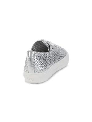 Wova Metallic Woven Leather Sneakers商品第3张图片规格展示