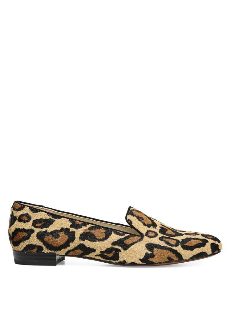 Jordy Leopard Print Calf Hair Smoking Slippers 商品
