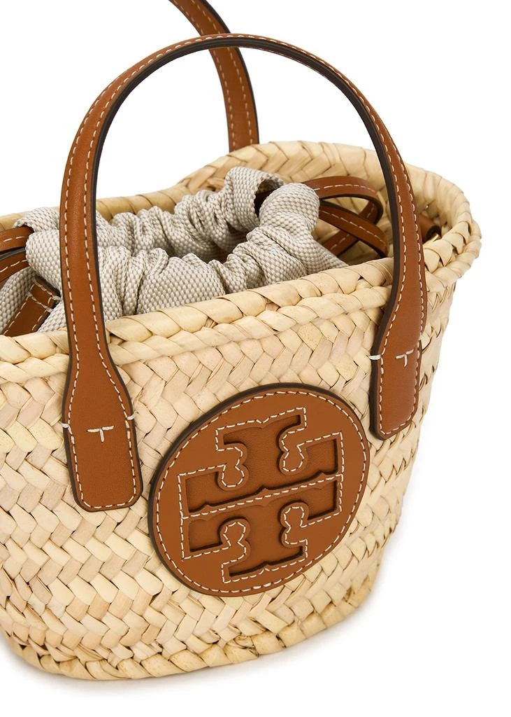 商品Tory Burch|Ella mini sand logo straw basket bag,价格¥3505,第3张图片详细描述