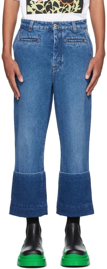 商品Loewe|Blue Denim Fisherman Jeans,价格¥3532,第1张图片
