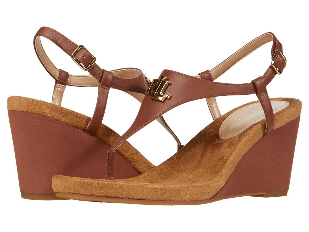 商品Ralph Lauren|Jeannie Wedge Sandal,价格¥713,第1张图片