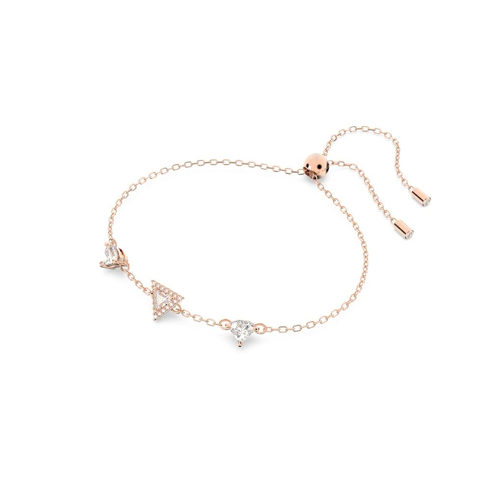 商品Swarovski|Ortyx bracelet triangle cut white rose gold-tone plated,价格¥1203,第3张图片详细描述