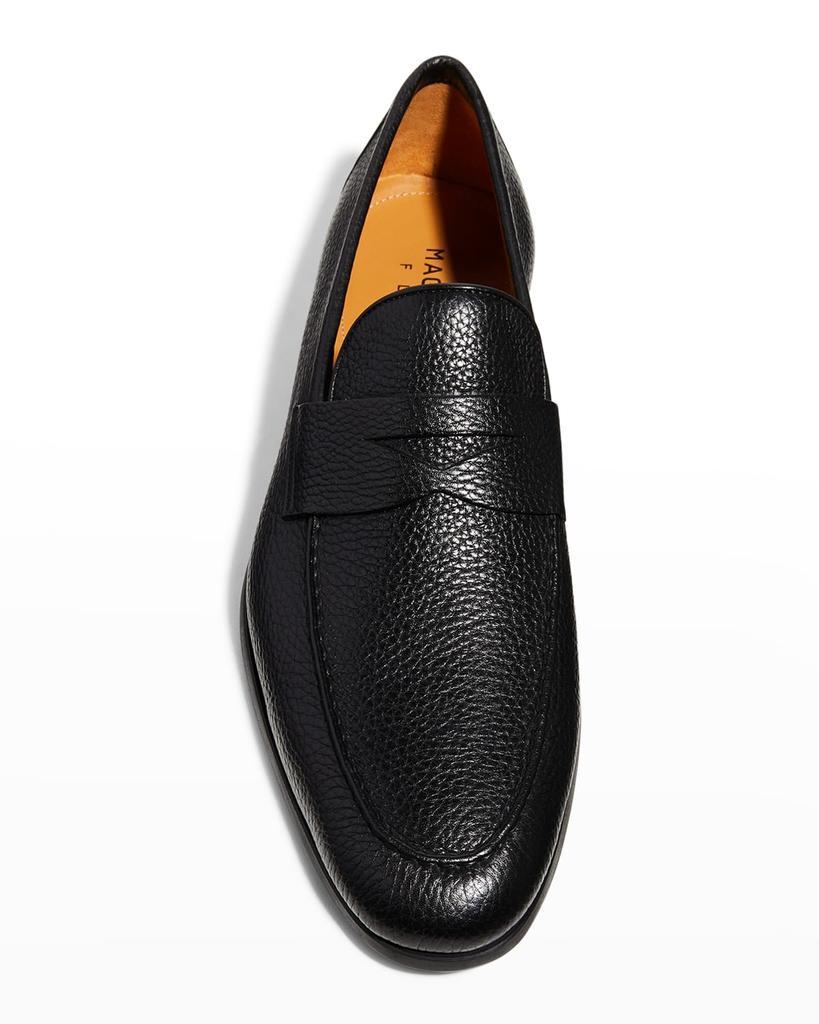 商品Magnanni|Men's Diezman II Leather Penny Loafers,价格¥3134,第7张图片详细描述