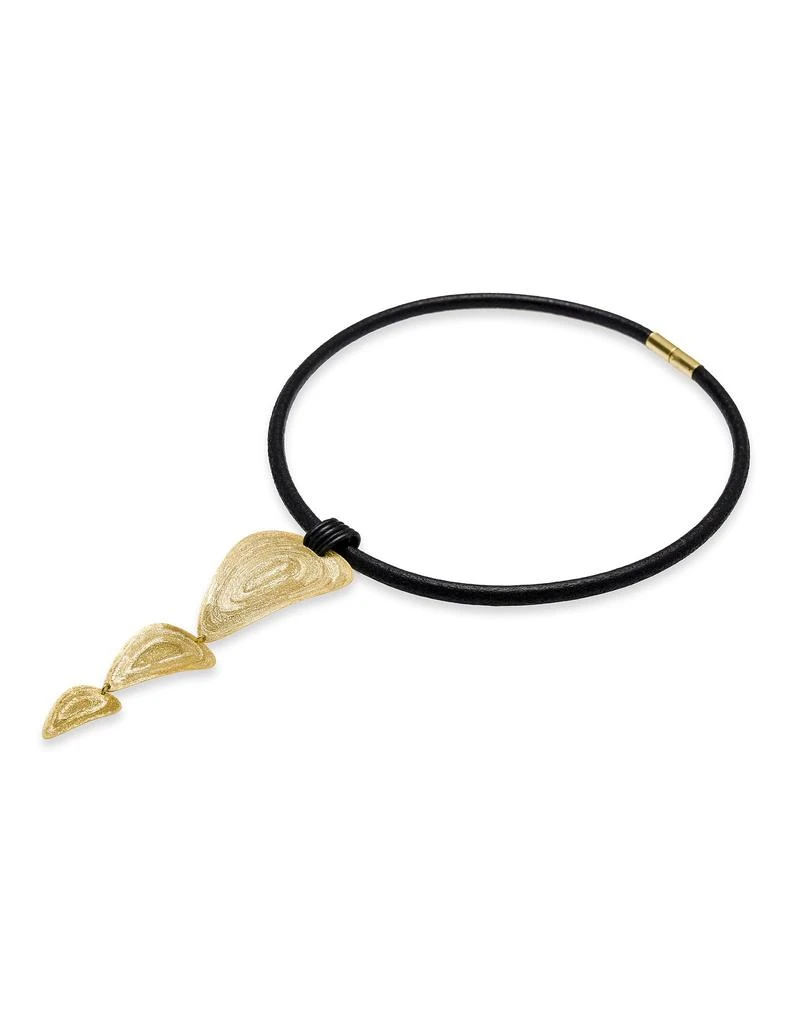 商品Stefano Patriarchi 帕特雅克|Etched Golden Silver Choker w/ 3 Drop Pendants,价格¥1608,第1张图片