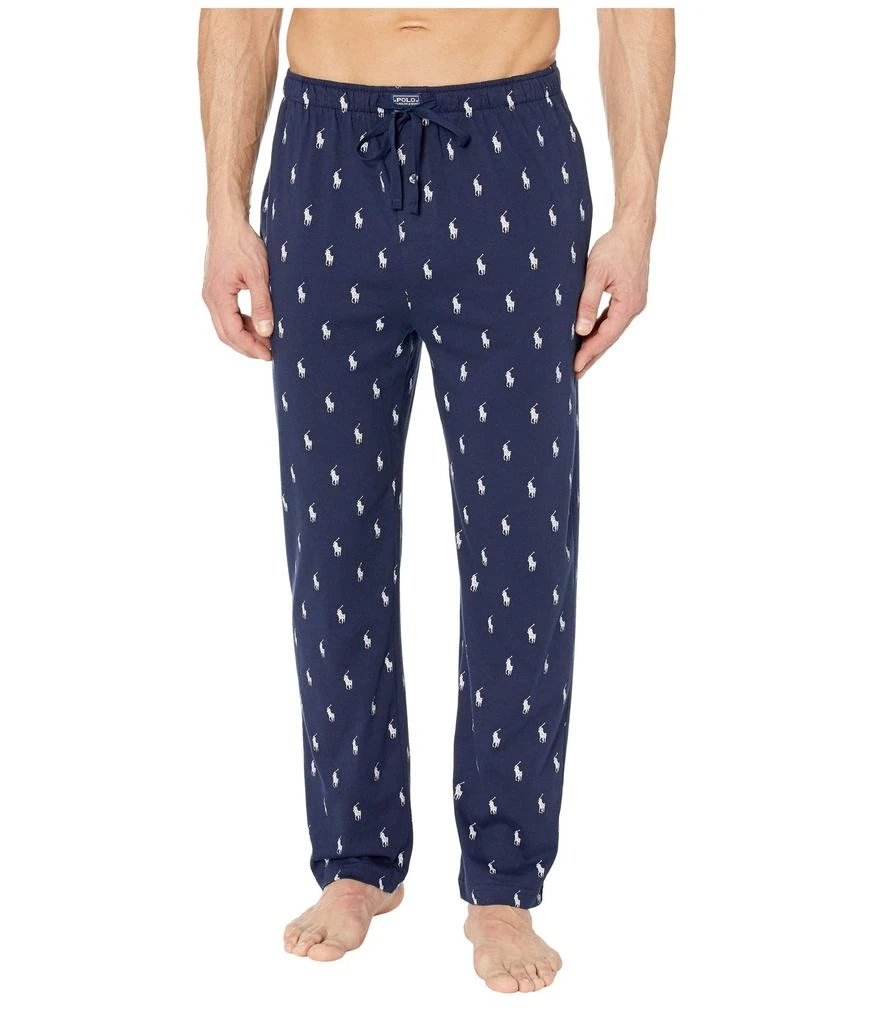 商品Ralph Lauren|Knit Jersey Covered Waistband PJ Pants,价格¥239,第1张图片