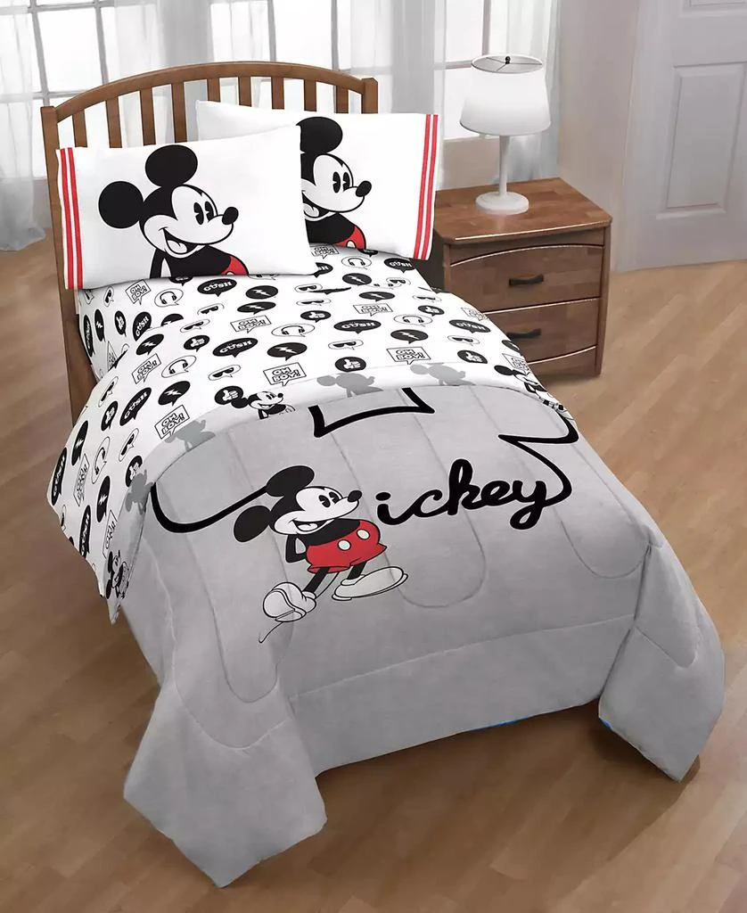 商品Disney|Mickey Mouse Jersey Classic 4-Pc. Comforter Set,价格¥549,第1张图片