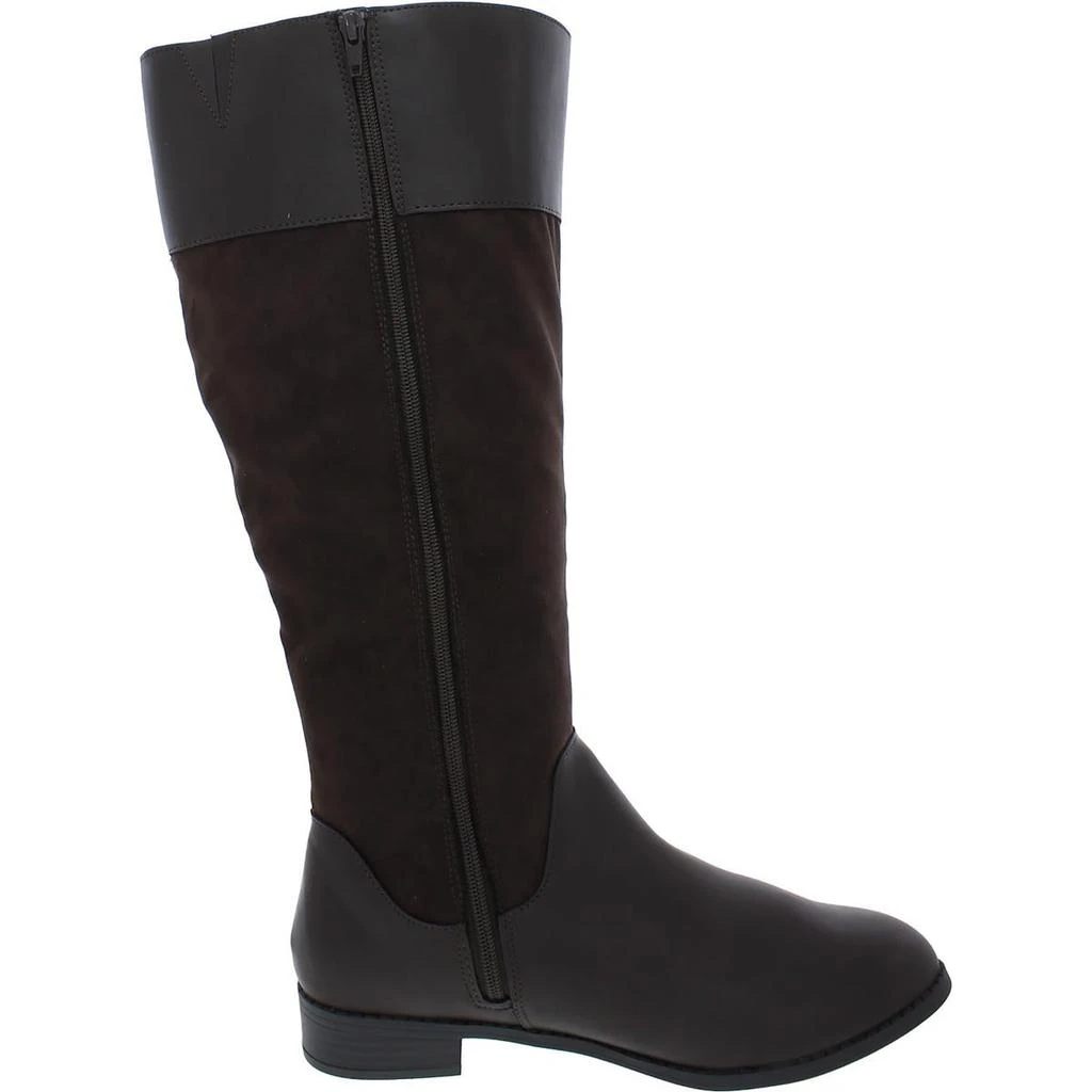 Karen Scott Womens Deliee 2 Faux Leather Riding Boots 价格¥133