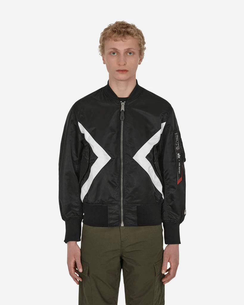 商品Alpha Industries|Neil Barrett Reversible Modernist Bomber Jacket Black,价格¥1524,第1张图片