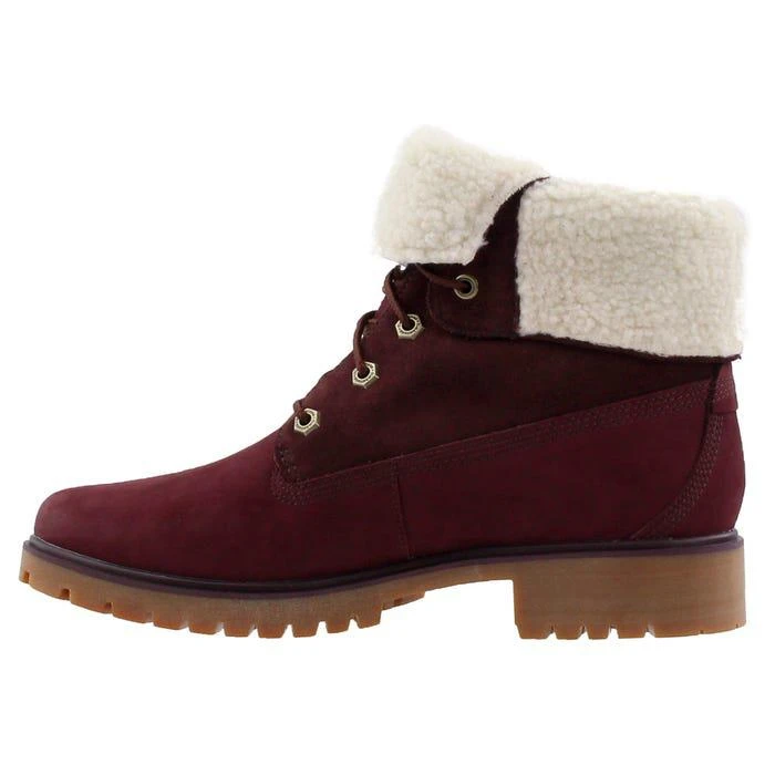 商品Timberland|Jayne Fleece Fold Down Boots 女款铺绒经典黄靴,价格¥833,第4张图片详细描述