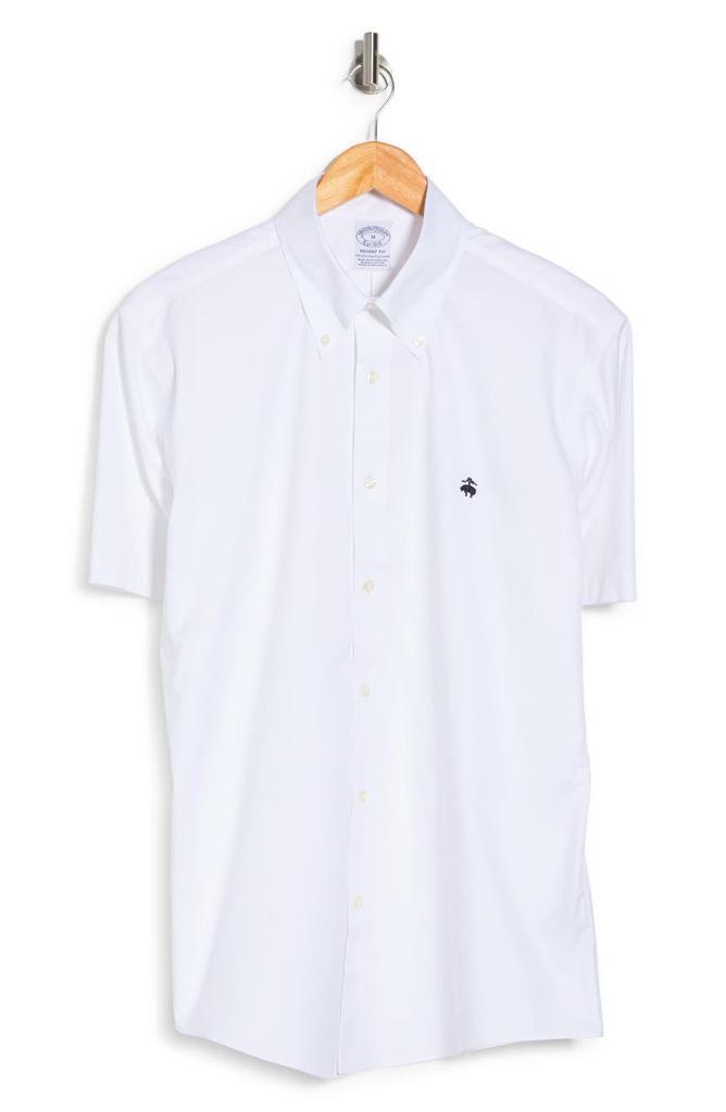 商品Brooks Brothers|Short Sleeve Button-Down Shirt,价格¥405,第5张图片详细描述