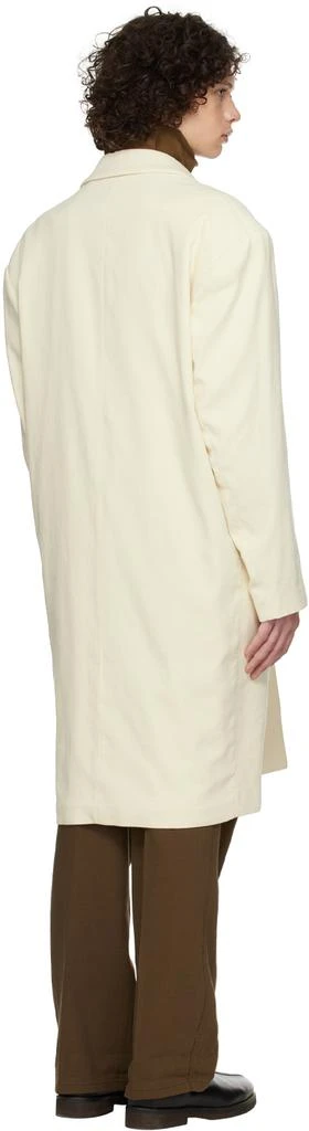 商品Lemaire|Off-White Chesterfield Coat,价格¥2421,第3张图片详细描述
