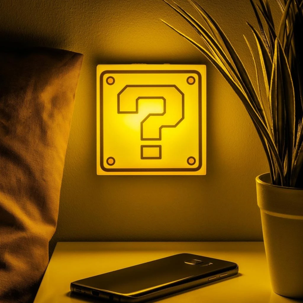 商品Super Mario Nintendo Question Block Night Light,价格¥143,第2张图片详细描述