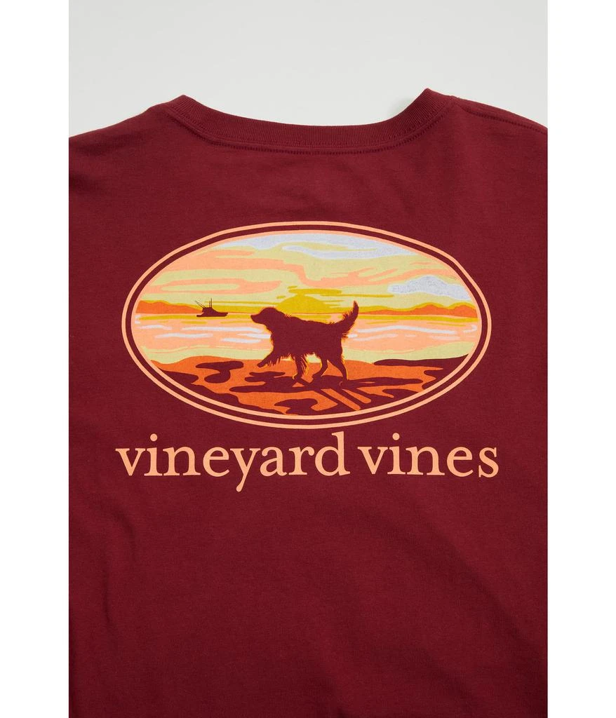 商品Vineyard Vines|Long Sleeve Sunset Dog Pocket T-Shirt (Toddler/Little Kids/Big Kids),价格¥261,第2张图片详细描述