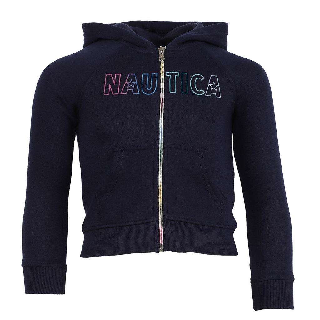 Nautica Girl's Ombre Zip Up Hoodie商品第1张图片规格展示