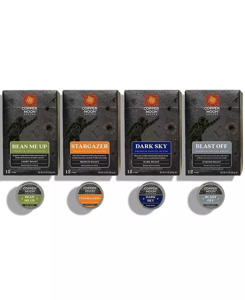 商品Copper Moon Coffee|Single Serve Coffee Pods for Keurig K Cup Brewers, Out of This World Blends Variety Pack, 48 Count,价格¥251,第1张图片