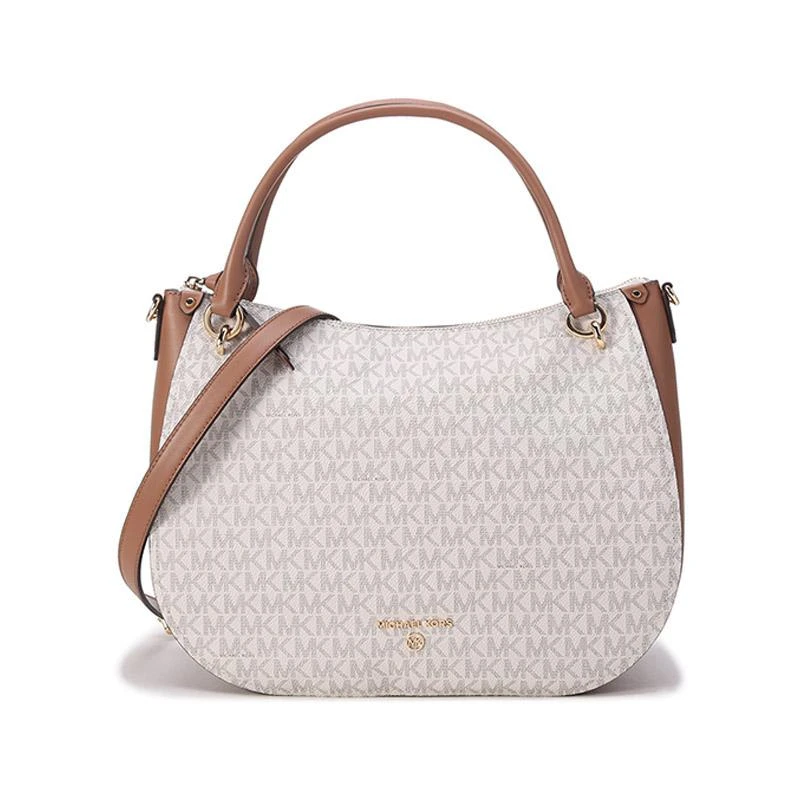 商品[国内直发] Michael Kors|迈克·科尔斯 MICHAEL KORS MK女包 PHOEBE系列牛皮革大号手提单肩包托特包30H1L8PT3L CAMEL-驼色,价格¥1783,第2张图片详细描述