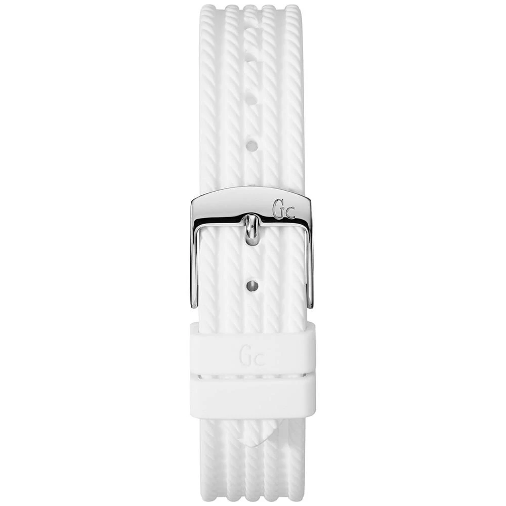商品GUESS|Women's Swiss White Silicone Strap Watch 32mm,价格¥1878,第3张图片详细描述