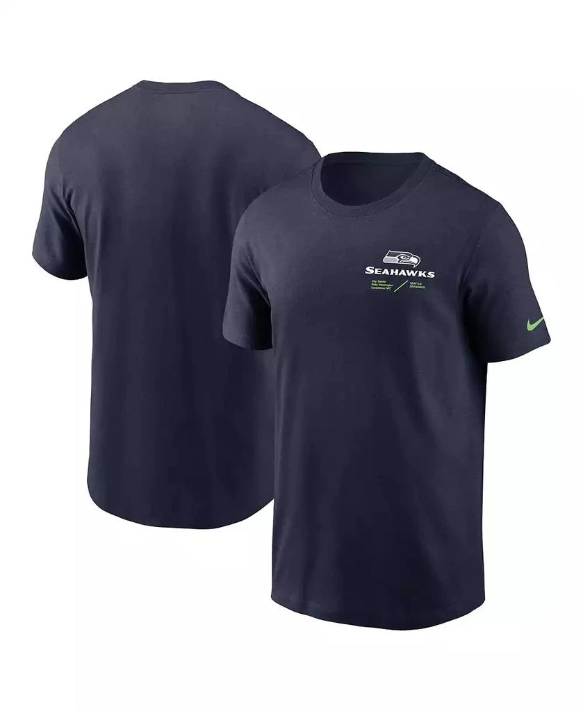 商品NIKE|Men's College Navy Seattle Seahawks Infograph Lockup Performance T-shirt,价格¥244,第1张图片
