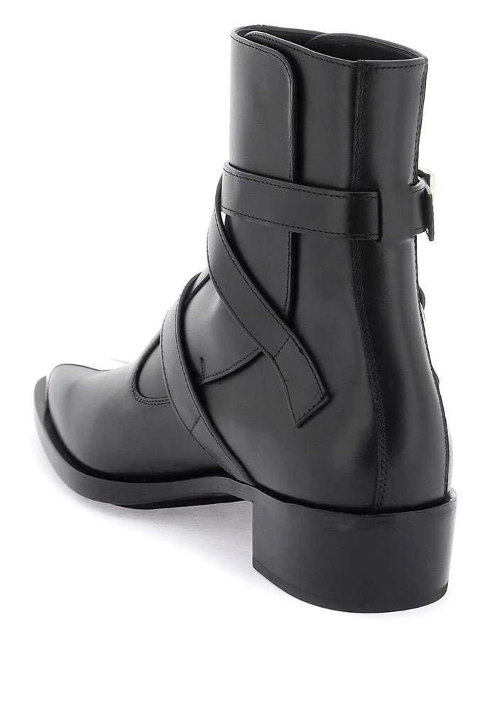 商品Alexander McQueen|Alexander mcqueen 'punk' boots with three buckles,价格¥6855,第3张图片详细描述